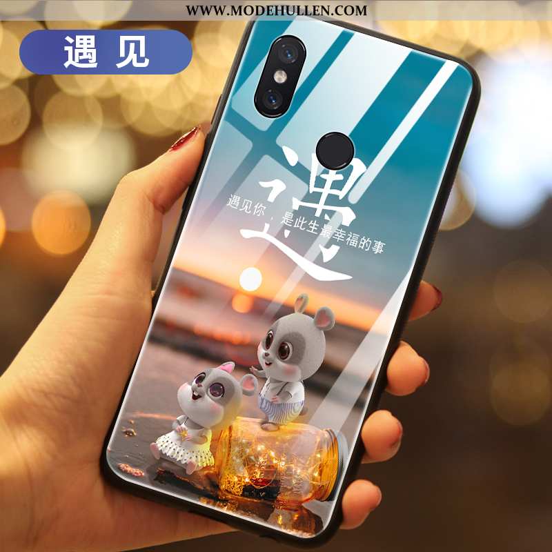 Hülle Xiaomi Mi Mix 3 Super Dünne Handy Ratte Kreativ Einfassung Mini Schwarz