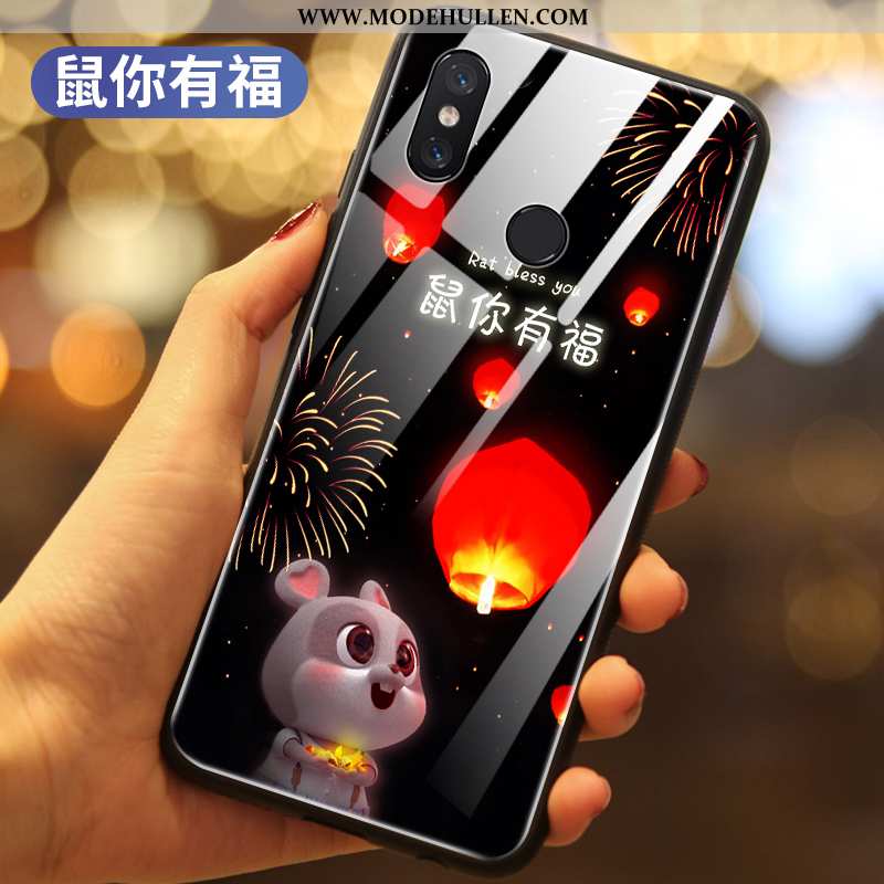 Hülle Xiaomi Mi Mix 3 Super Dünne Handy Ratte Kreativ Einfassung Mini Schwarz