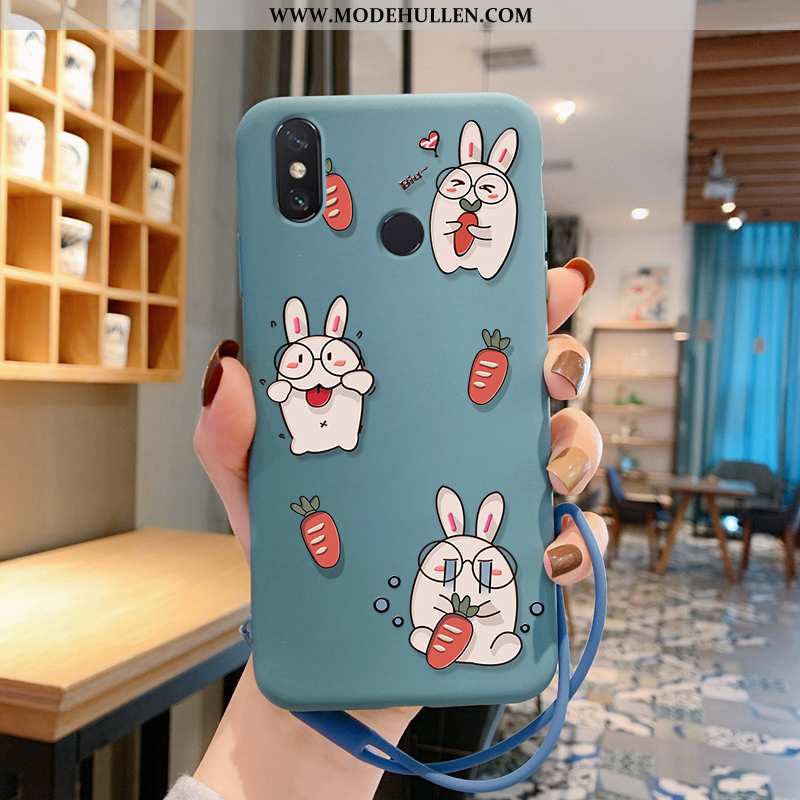 Hülle Xiaomi Mi Mix 3 Super Weiche Liebhaber Kreativ Karikatur Case Rosa Blau