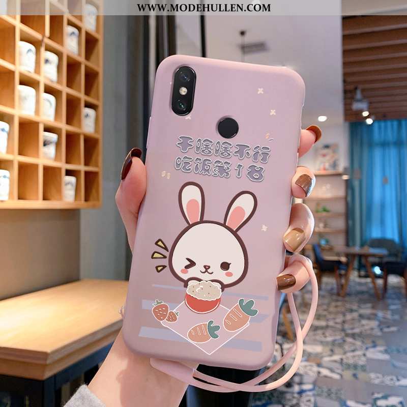 Hülle Xiaomi Mi Mix 3 Super Weiche Liebhaber Kreativ Karikatur Case Rosa Blau