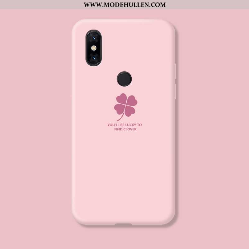 Hülle Xiaomi Mi Mix 3 Weiche Silikon Anti-sturz Mini Handy Kreativ Netto Rot Rosa