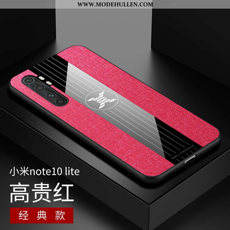 Hülle Xiaomi Mi Note 10 Lite Nubuck Muster Case Jugend Anti-sturz Mini Silikon Rote