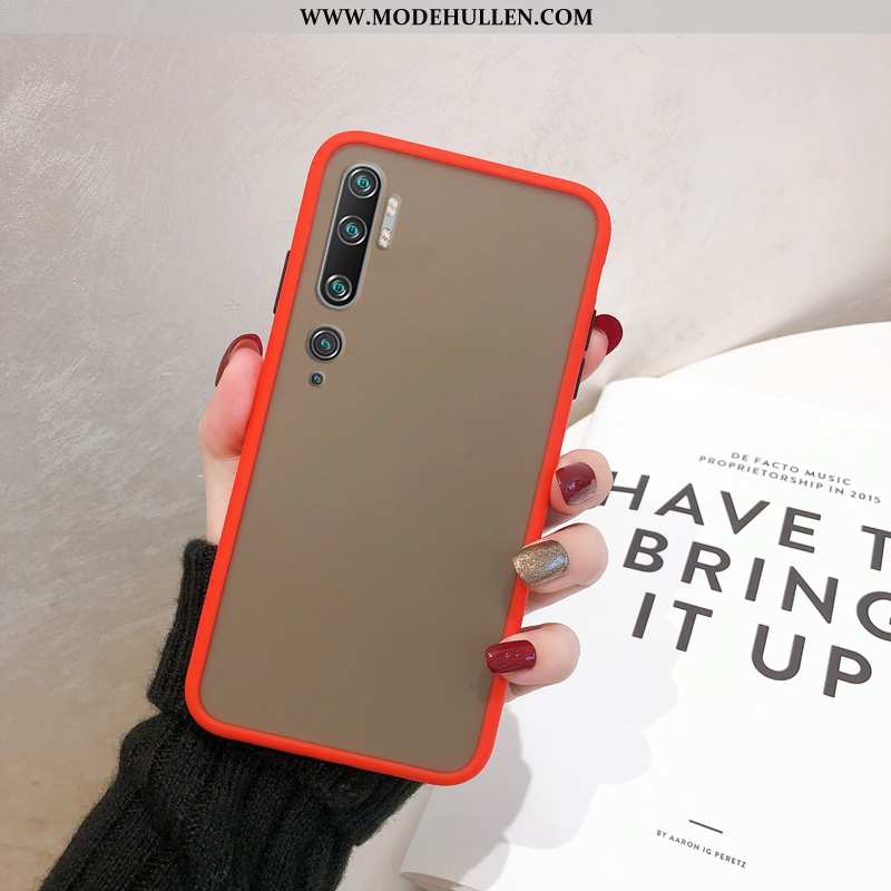 Hülle Xiaomi Mi Note 10 Nubuck Anti-sturz Schutz Handy Case Rote