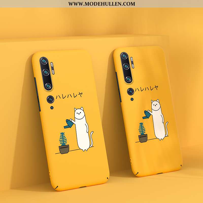 Hülle Xiaomi Mi Note 10 Nubuck Karikatur Angepasst Blau Dünne Schwer