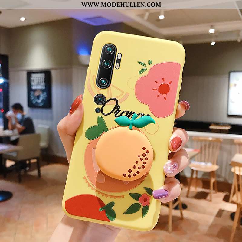 Hülle Xiaomi Mi Note 10 Persönlichkeit Karikatur Frucht Halterung Gelb Handy Gelbe