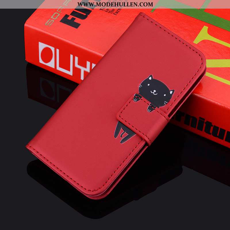 Hülle Xiaomi Mi Note 10 Weiche Schutz Nette Folio Alles Inklusive Orange Handy