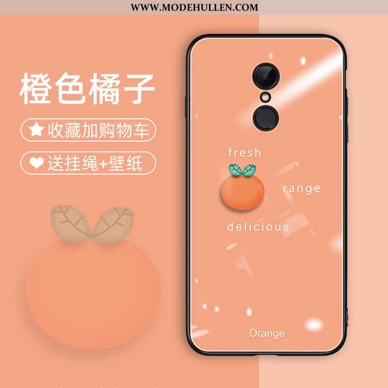 Hülle Xiaomi Redmi 5 Schutz Glas Schwer Silikon Case Nette Frucht Rosa