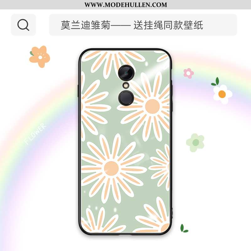 Hülle Xiaomi Redmi 5 Trend Silikon Case Case Wind Glas Anti-sturz Grün