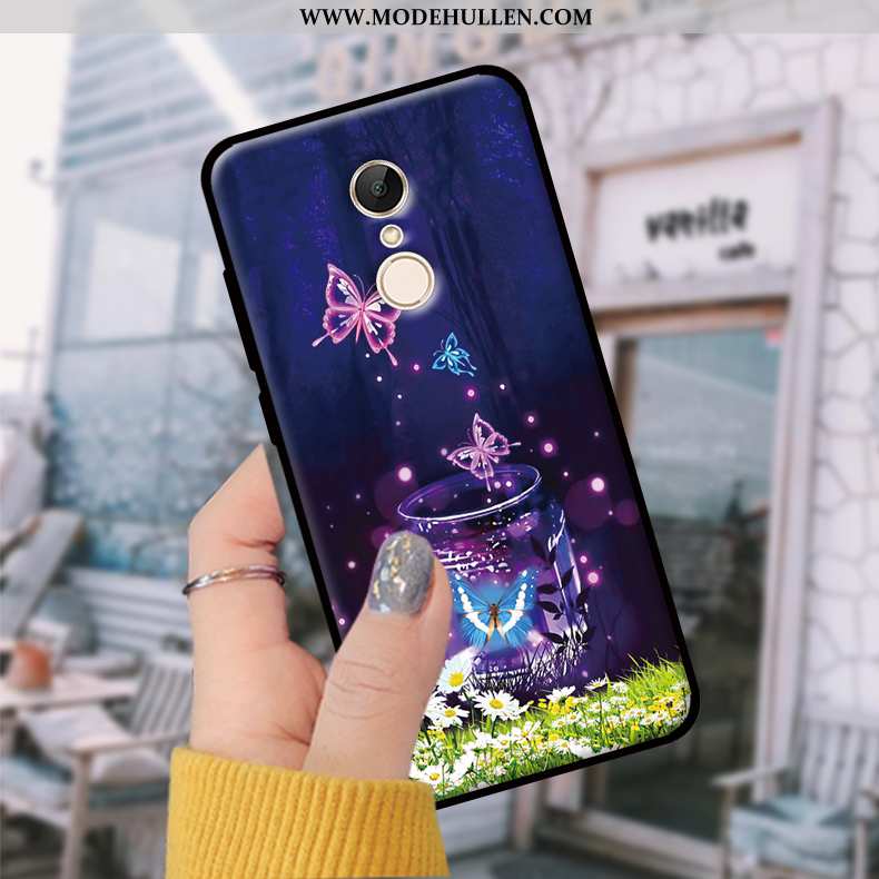 Hülle Xiaomi Redmi 5 Trend Weiche Schutz Blau Rot