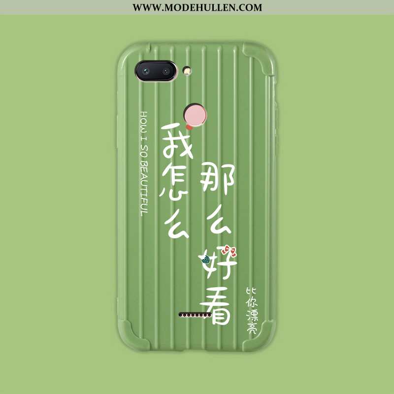 Hülle Xiaomi Redmi 6 Kreativ Karikatur Neu Reisen Silikon Grün Mode