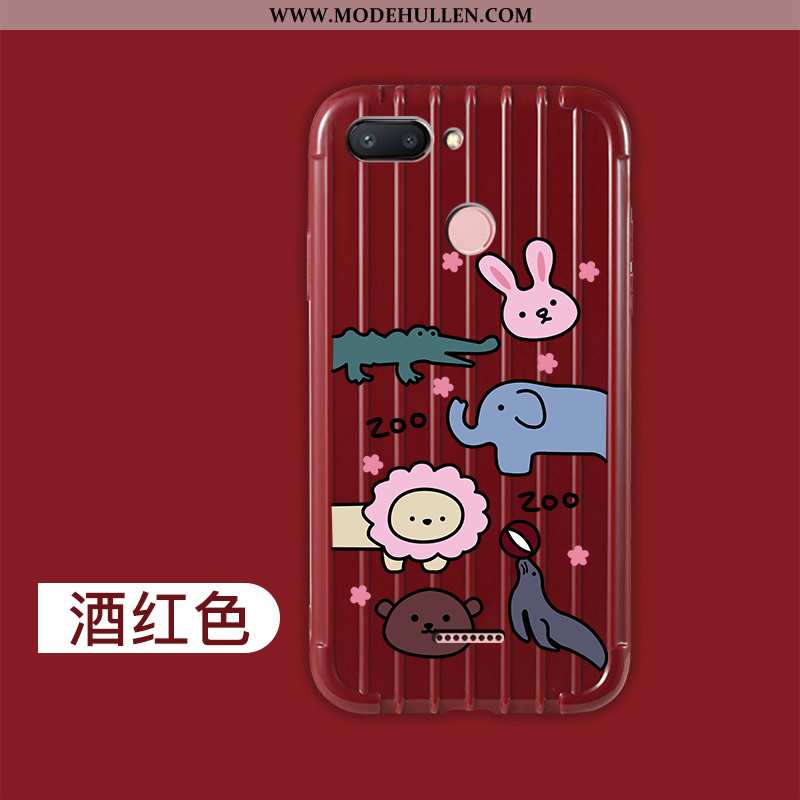 Hülle Xiaomi Redmi 6 Mode Kreativ Netto Rot Leichtgewicht Neu Liebhaber Case Rosa