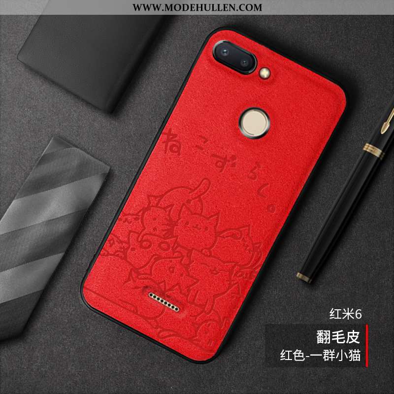 Hülle Xiaomi Redmi 6 Persönlichkeit Kreativ Trend Alles Inklusive Nette Weiche Anti-pelz Rote