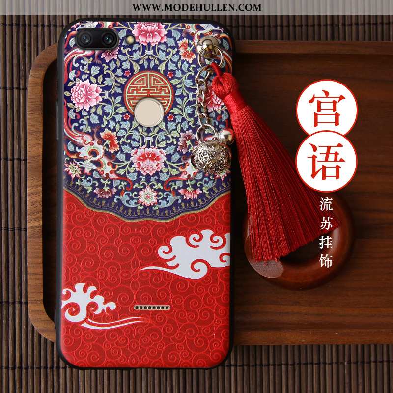 Hülle Xiaomi Redmi 6 Schutz Persönlichkeit Anti-sturz Alles Inklusive Rot Kreativ Weiche Rote