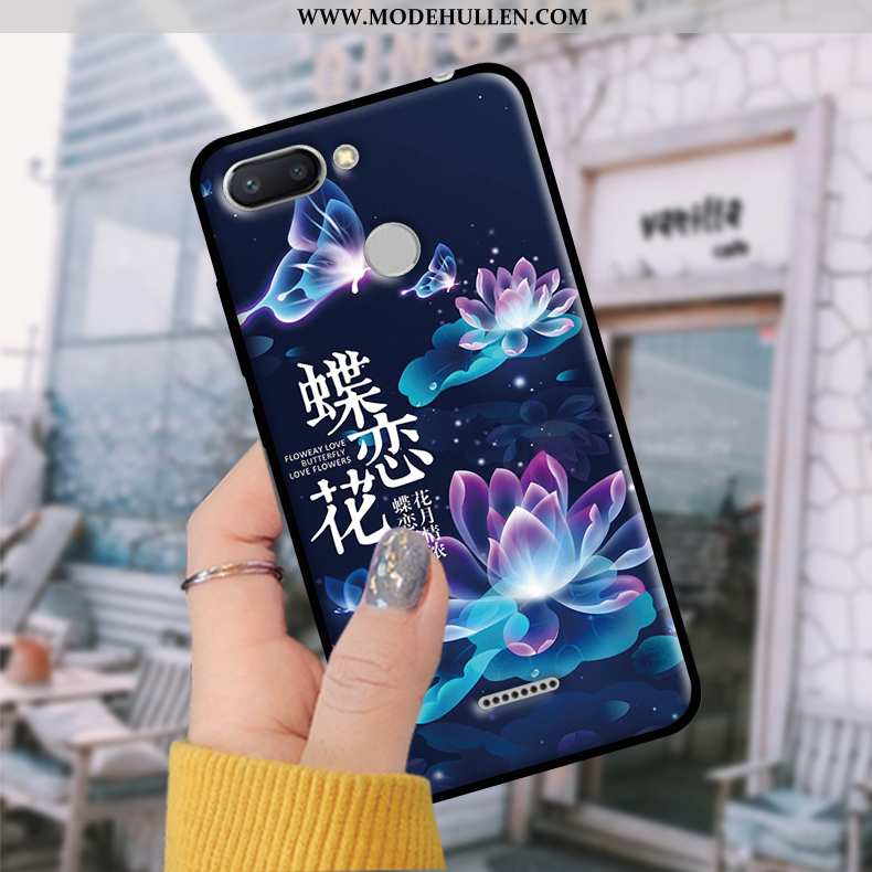 Hülle Xiaomi Redmi 6 Schutz Rot Case Trendweiche Handy Blau