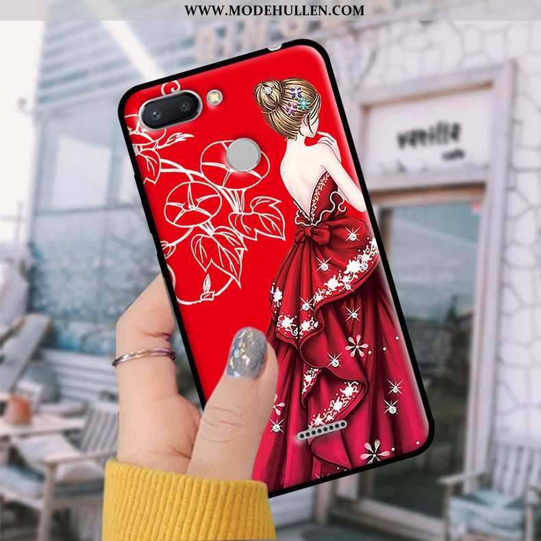 Hülle Xiaomi Redmi 6 Schutz Rot Case Trendweiche Handy Blau