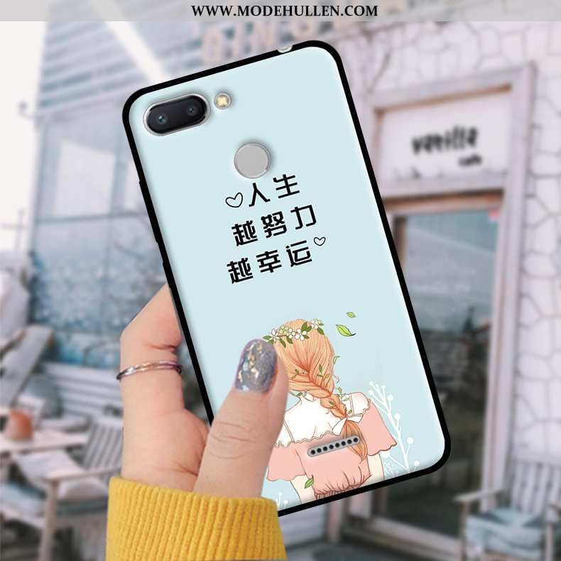 Hülle Xiaomi Redmi 6 Schutz Rot Case Trendweiche Handy Blau