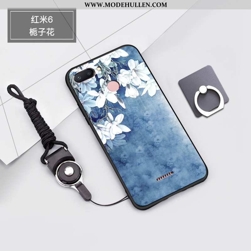 Hülle Xiaomi Redmi 6 Silikon Nubuck Kreativ Anti-sturz Weiche Case Nette Rosa