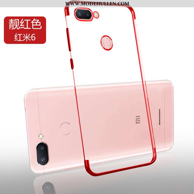 Hülle Xiaomi Redmi 6 Super Weiche Transparent Anti-sturz Einfach Neu Case Blau