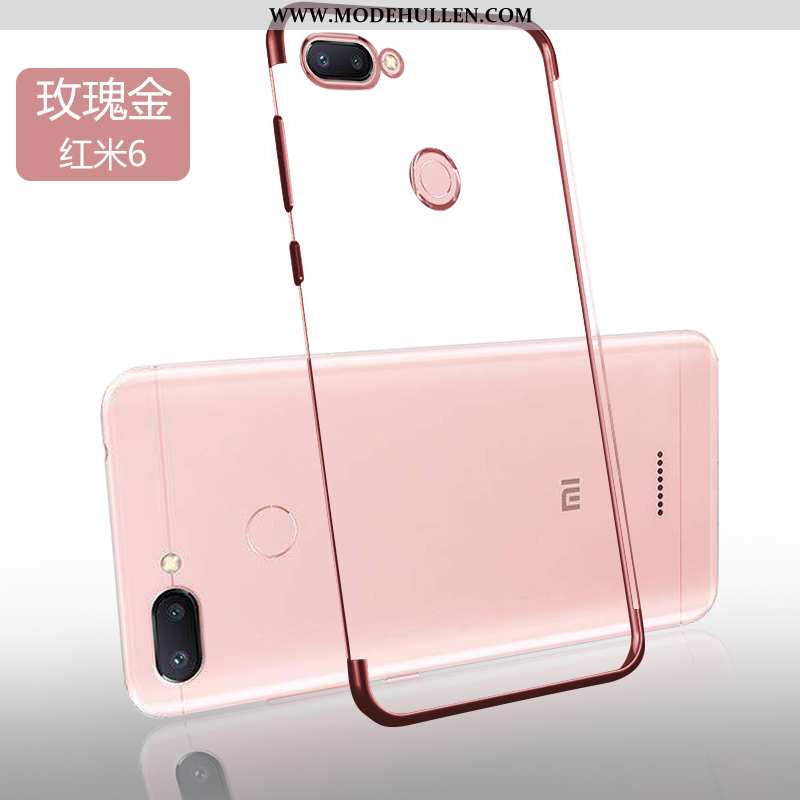 Hülle Xiaomi Redmi 6 Super Weiche Transparent Anti-sturz Einfach Neu Case Blau