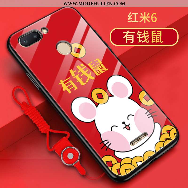 Hülle Xiaomi Redmi 6 Trend Silikon Alles Inklusive Rot Neu Nubuck Rote