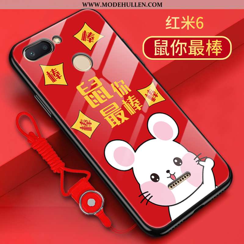 Hülle Xiaomi Redmi 6 Trend Silikon Alles Inklusive Rot Neu Nubuck Rote