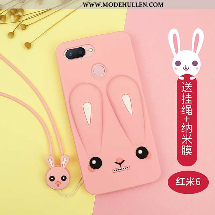 Hülle Xiaomi Redmi 6 Trend Weiche Alles Inklusive Case Anti-sturz Rot Schwarz