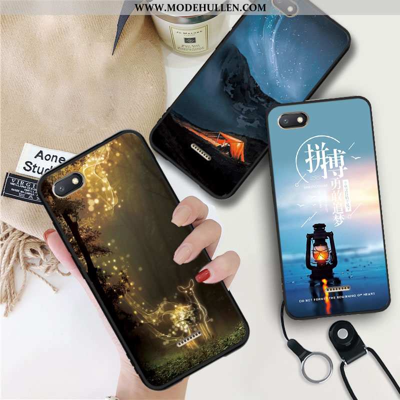 Hülle Xiaomi Redmi 6a Silikon Karikatur Weiche Case Trend Handy Mini Blau