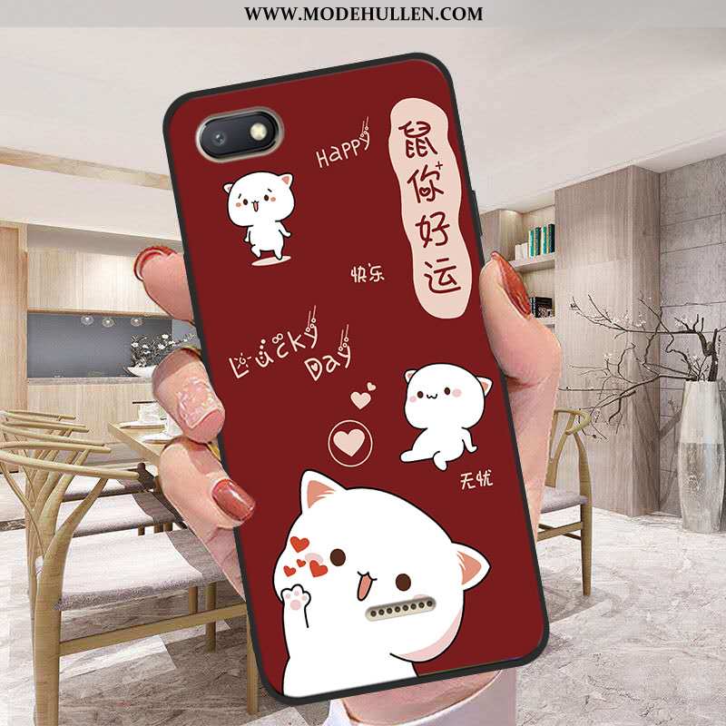 Hülle Xiaomi Redmi 6a Silikon Karikatur Weiche Case Trend Handy Mini Blau