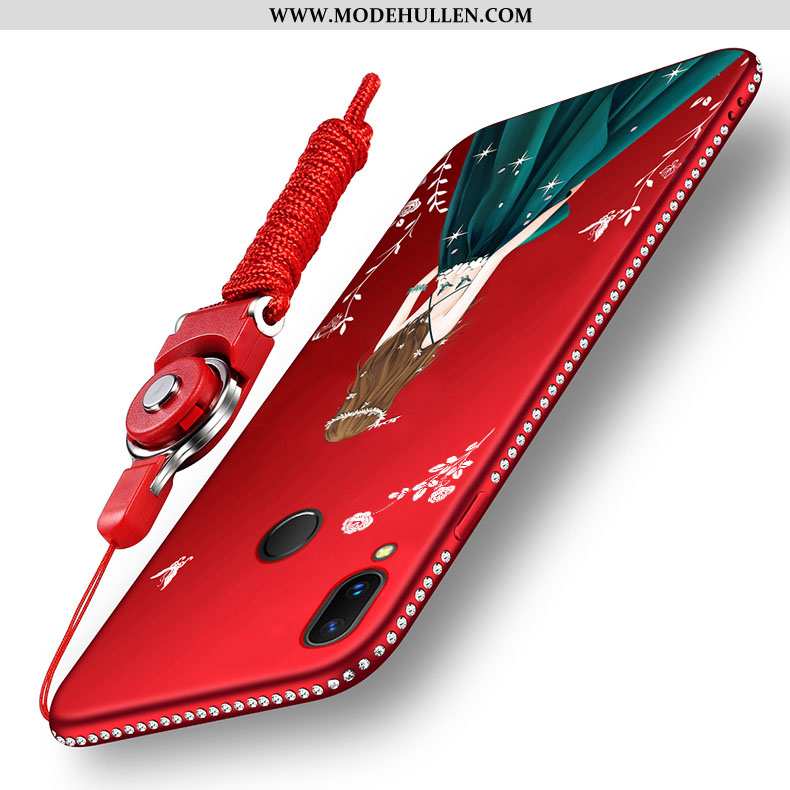 Hülle Xiaomi Redmi 7 Hängende Verzierungen Trend Weiche Anti-sturz Dünne Rot Rote