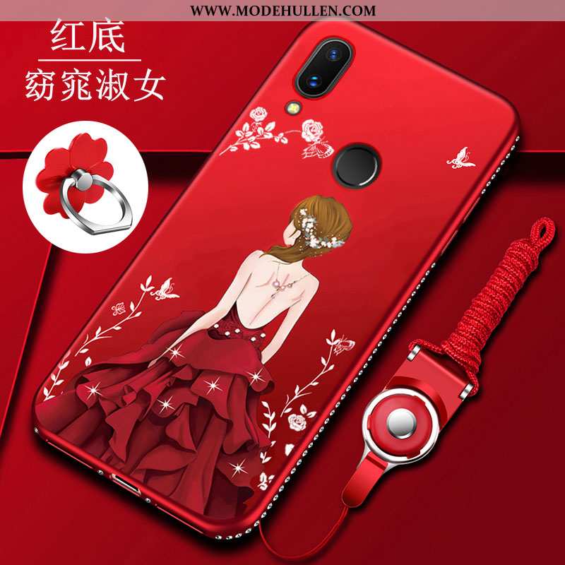 Hülle Xiaomi Redmi 7 Hängende Verzierungen Trend Weiche Anti-sturz Dünne Rot Rote