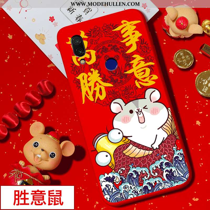 Hülle Xiaomi Redmi 7 Karikatur Trend Rot Neu Chinesische Art Schutz Rote