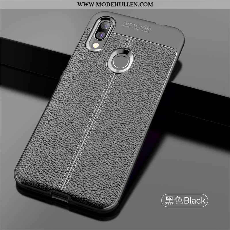 Hülle Xiaomi Redmi 7 Kreativ Leder High-end Nubuck Mini Anti-sturz Schwarz