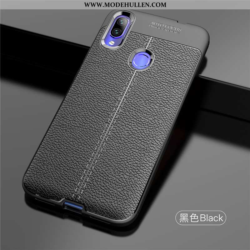 Hülle Xiaomi Redmi 7 Kreativ Leder High-end Nubuck Mini Anti-sturz Schwarz