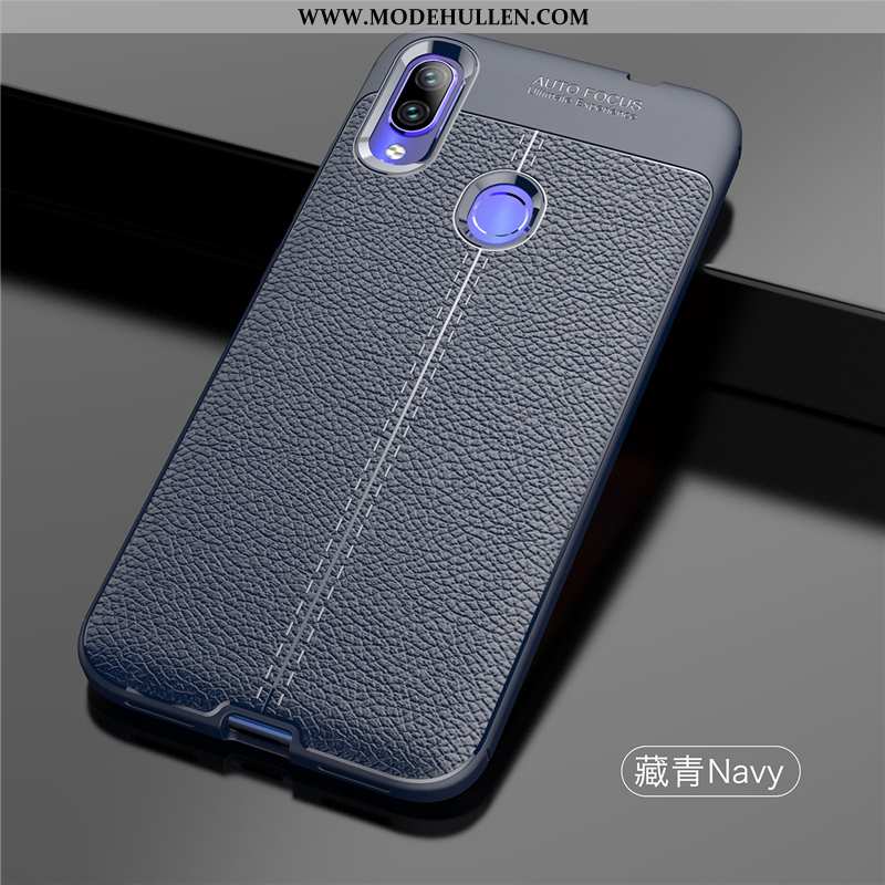 Hülle Xiaomi Redmi 7 Kreativ Leder High-end Nubuck Mini Anti-sturz Schwarz