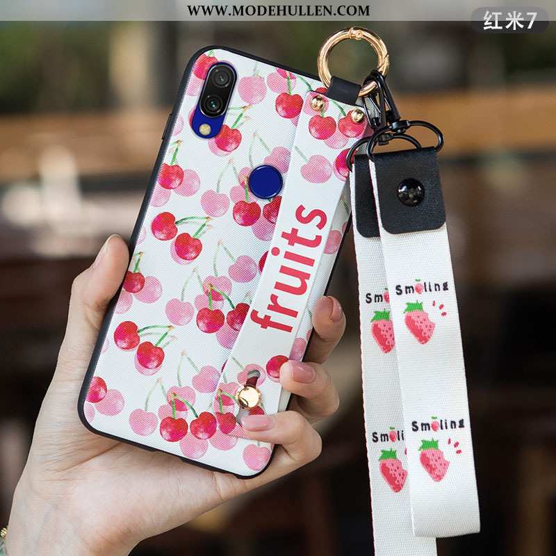 Hülle Xiaomi Redmi 7 Persönlichkeit Kreativ Handy Einfach Nubuck Trend Schutz Rosa
