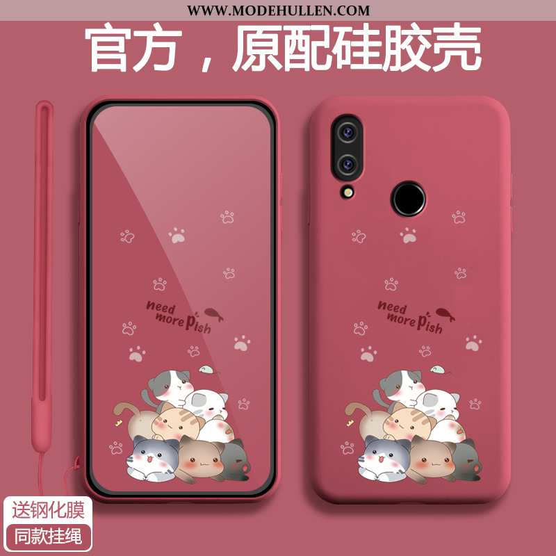 Hülle Xiaomi Redmi 7 Schutz Karikatur Netto Rot Dünne Alles Inklusive Rot Case Blau