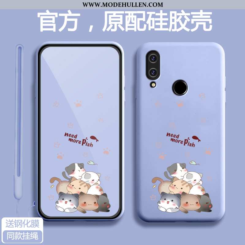 Hülle Xiaomi Redmi 7 Schutz Karikatur Netto Rot Dünne Alles Inklusive Rot Case Blau