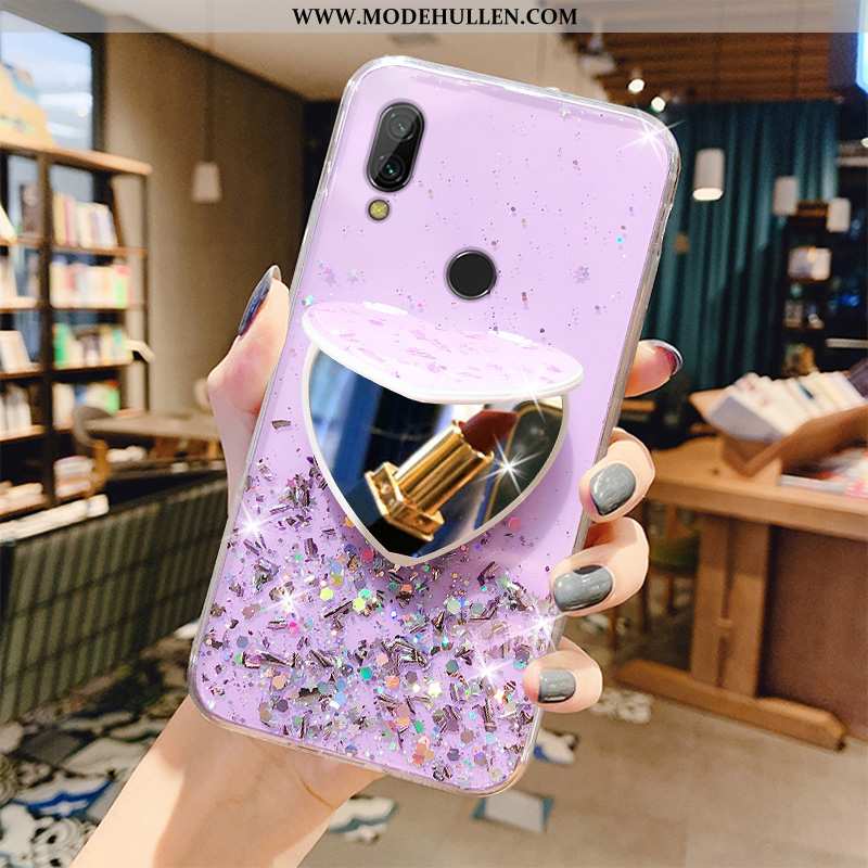 Hülle Xiaomi Redmi 7 Weiche Schutz Case Rot Mini Transparent Rosa