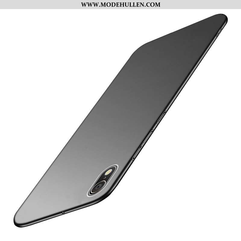 Hülle Xiaomi Redmi 7a Dünne Schutz Persönlichkeit Case Einfarbig Blau Nubuck