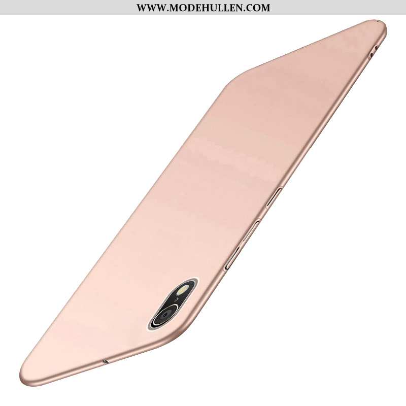 Hülle Xiaomi Redmi 7a Dünne Schutz Persönlichkeit Case Einfarbig Blau Nubuck