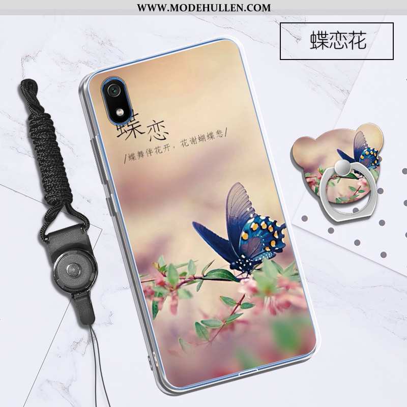 Hülle Xiaomi Redmi 7a Persönlichkeit Karikatur Weiche Silikon Handy Einfassung Lila