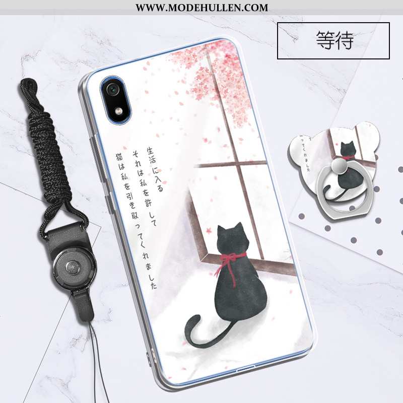 Hülle Xiaomi Redmi 7a Persönlichkeit Karikatur Weiche Silikon Handy Einfassung Lila