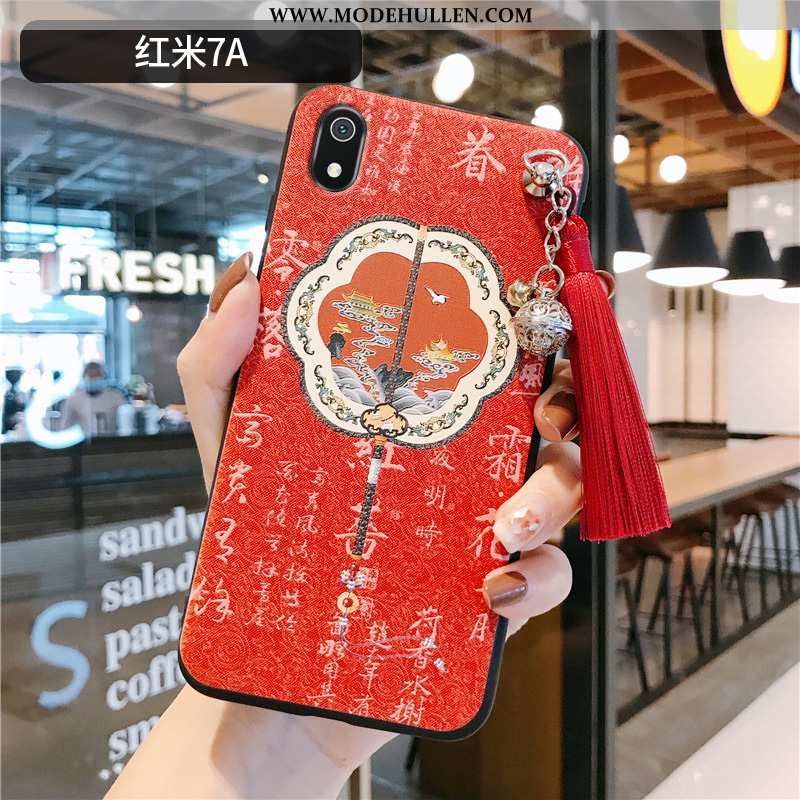 Hülle Xiaomi Redmi 7a Persönlichkeit Kreativ Silikon Chinesische Art Rutschfest Anti-sturz Handy Ros