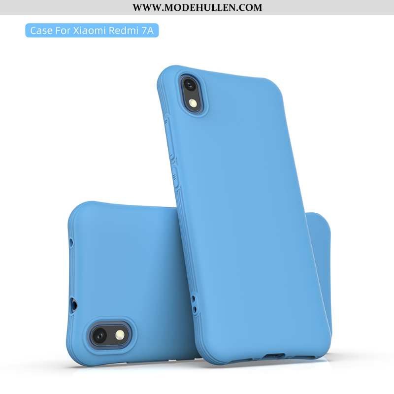 Hülle Xiaomi Redmi 7a Persönlichkeit Weiche Handy Einfach Jugend Blau