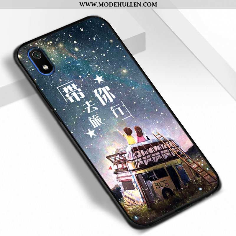 Hülle Xiaomi Redmi 7a Schutz Trend Rot Case Schwarz Handy Weiche