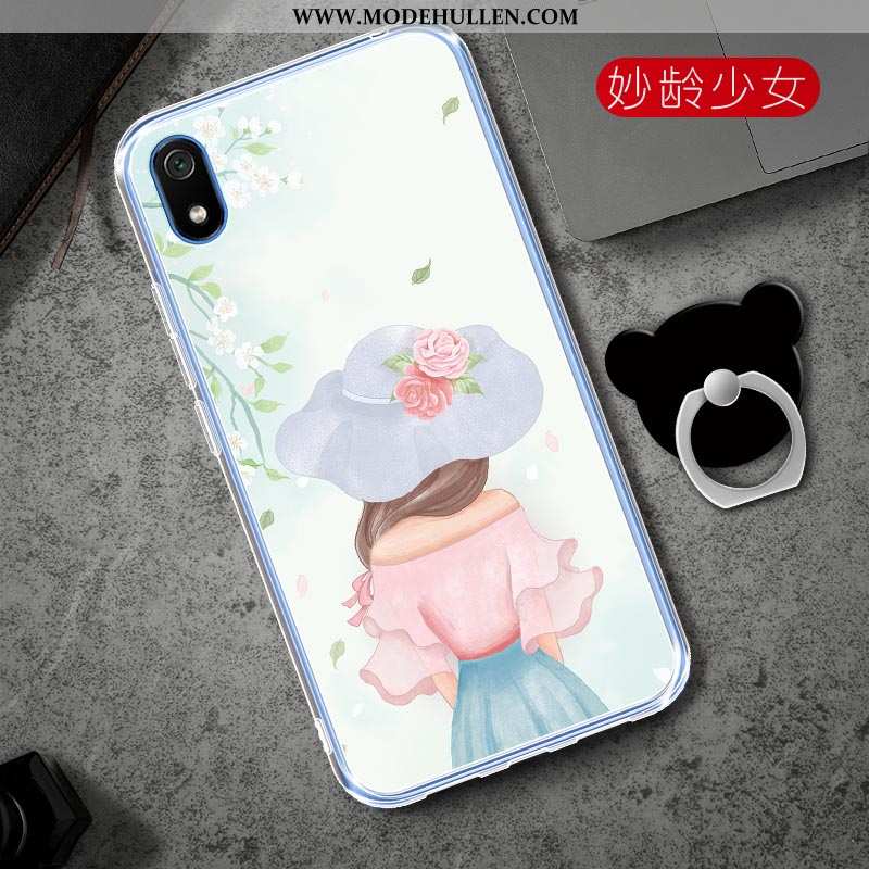 Hülle Xiaomi Redmi 7a Weiche Silikon Rosa Halterung Karikatur Rot