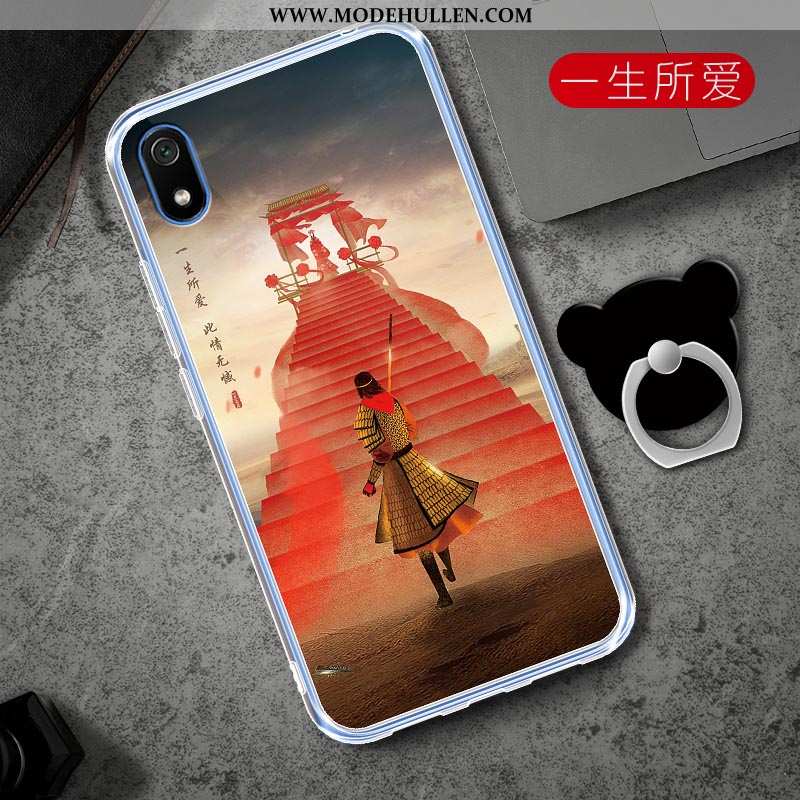 Hülle Xiaomi Redmi 7a Weiche Silikon Rosa Halterung Karikatur Rot