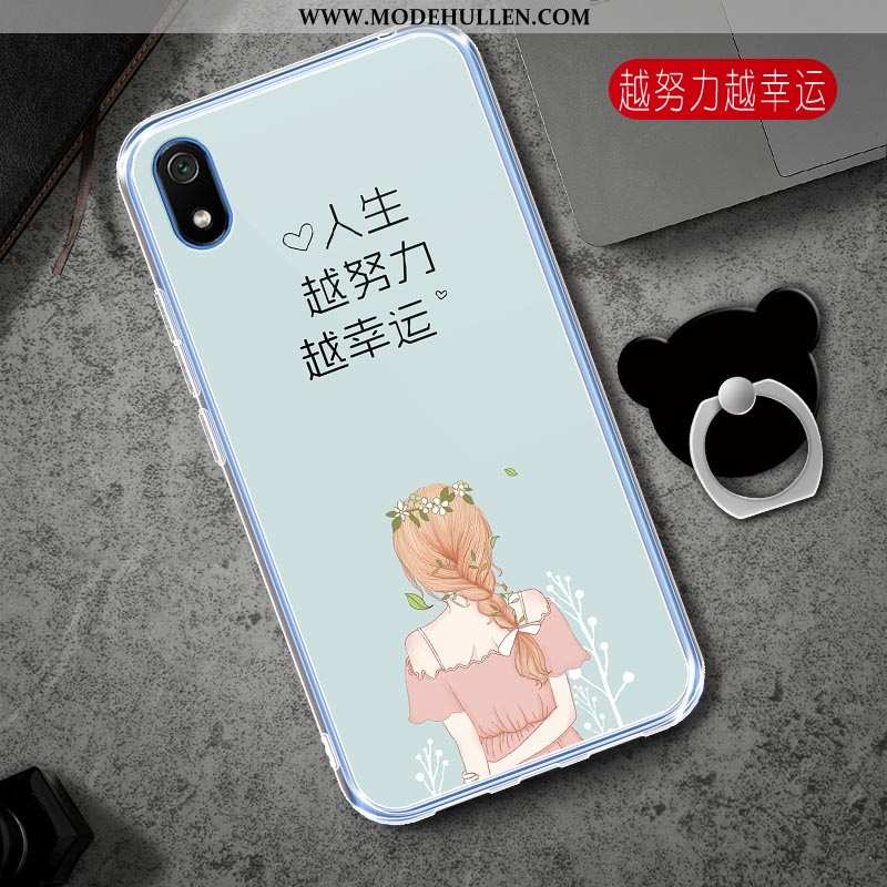 Hülle Xiaomi Redmi 7a Weiche Silikon Rosa Halterung Karikatur Rot