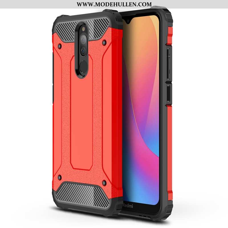 Hülle Xiaomi Redmi 8 Silikon Schutz Mini Case Rot Blau