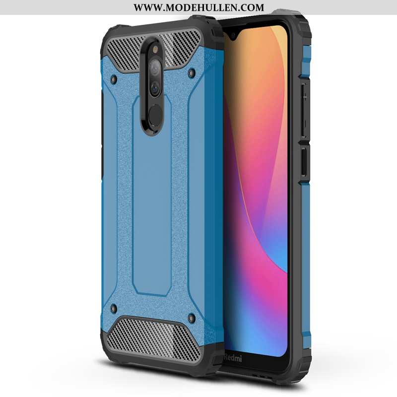 Hülle Xiaomi Redmi 8 Silikon Schutz Mini Case Rot Blau